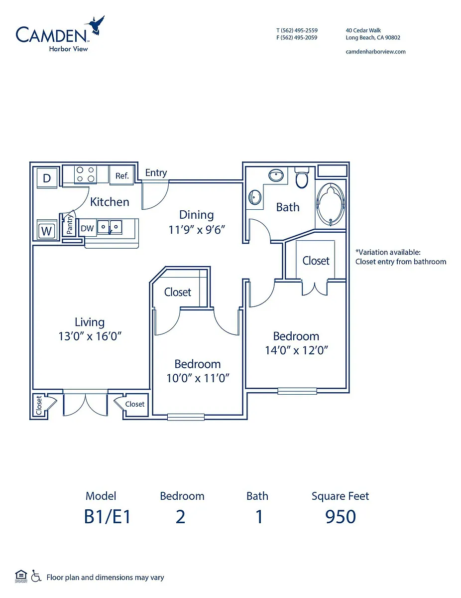 Floor plan B1/E1