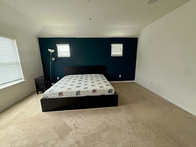 Master bedroom with good natural light