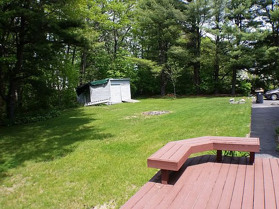 back lawn & deck. Great play