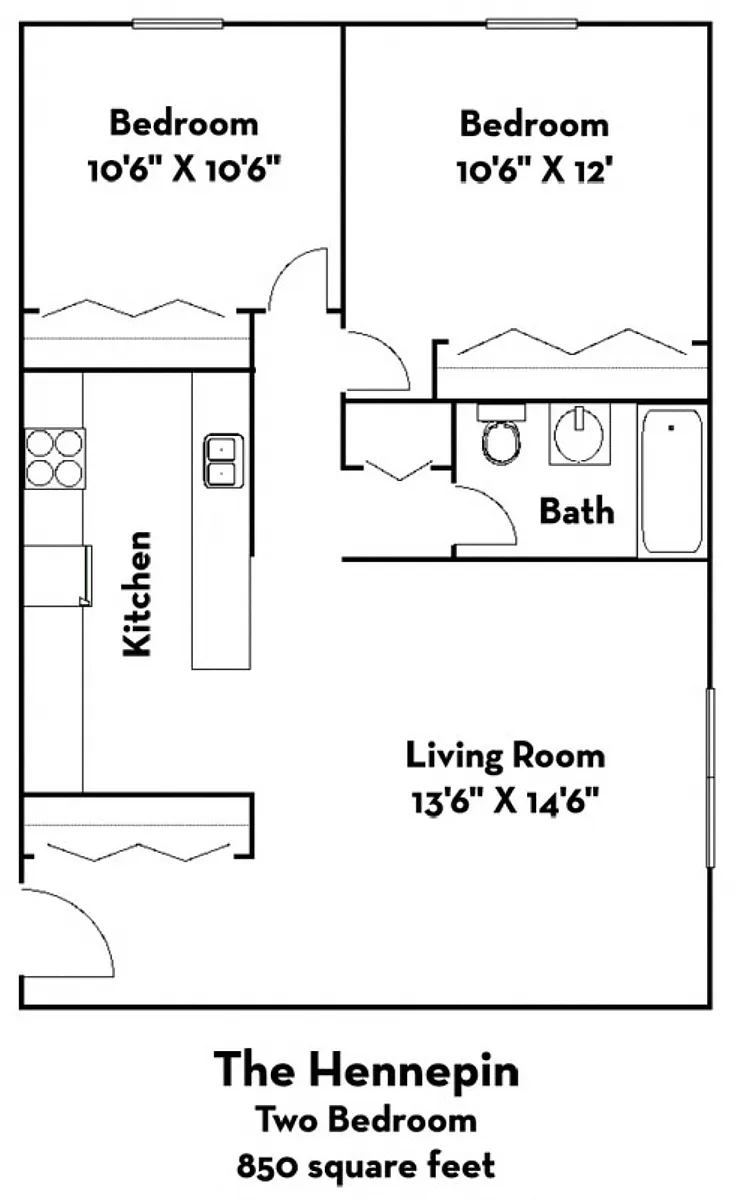 Floor plan The Hennepin