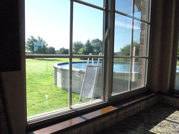 Pool from Kitchen Window