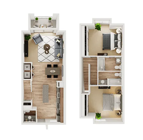 Floor plan 2X25