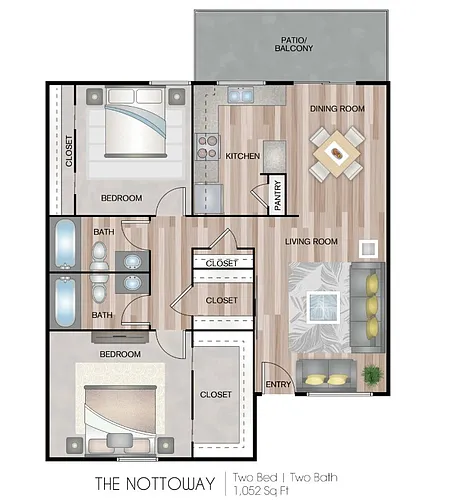 Floor plan B2 - Nottoway