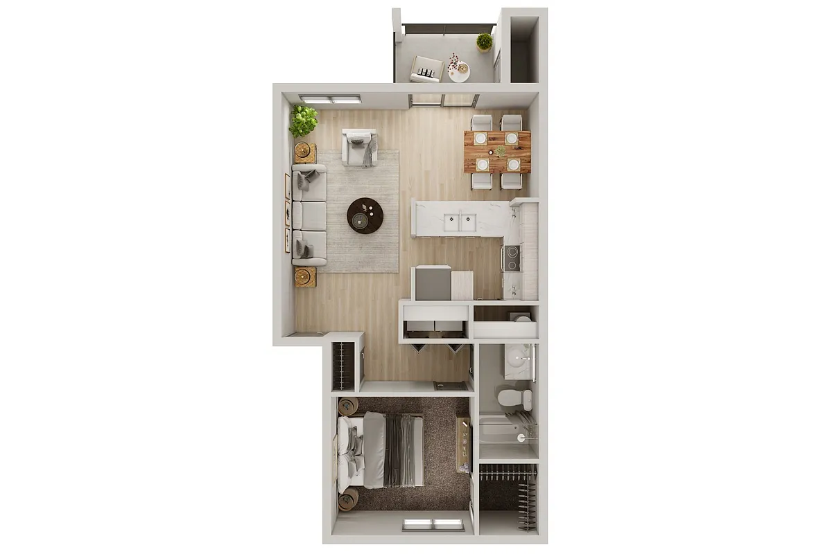 Floor plan GGII - 1X1