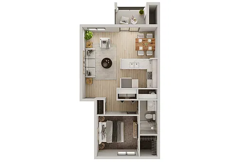 Floor plan GGII - 1x1