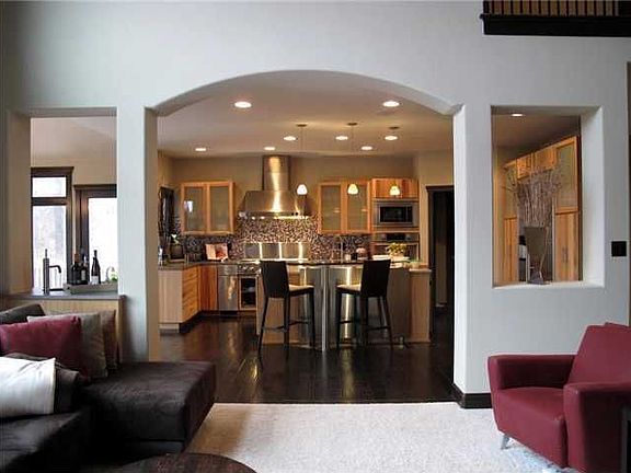 Great Room: View from GR Fireplace looking back toward the Kitchen.