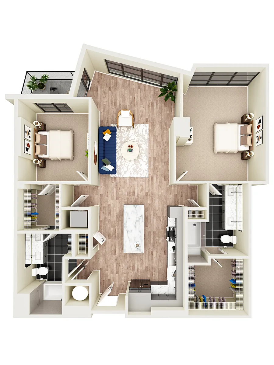 Floor plan B7