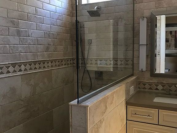 Master bathroom shower 