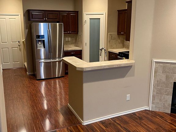 kitchen and living room