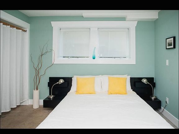 Bedroom; queen bed