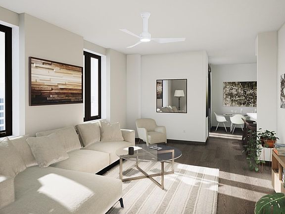 Living room with spectacular sunset views of Coconut Grove and the Miami skyline