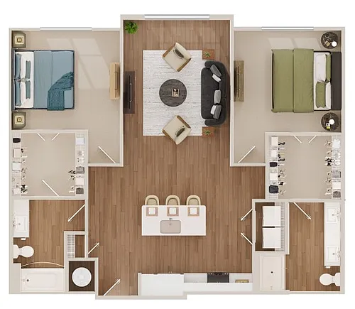 Floor plan 2C-B