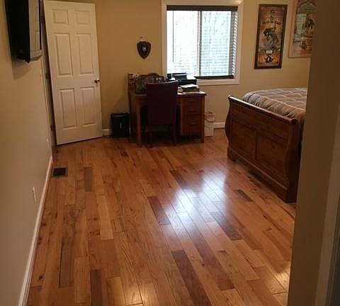 Master bedroom with walk-in closet