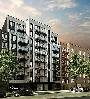 Outside rendering of building.