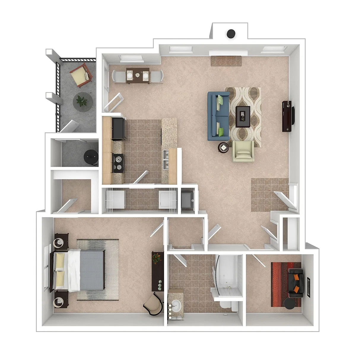Floor plan Alton - 1x1