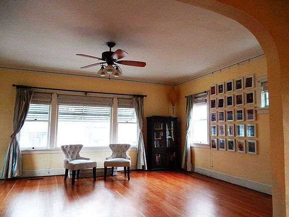 Spacious living room with picture window