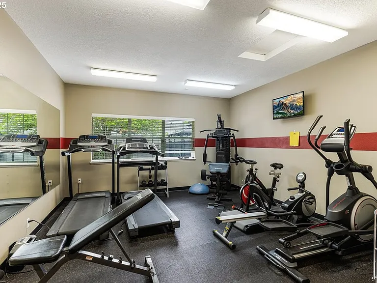 Fitness room in clubhouse