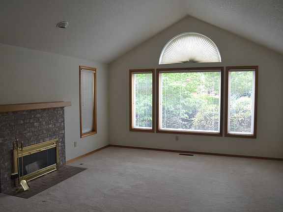vaulted living room