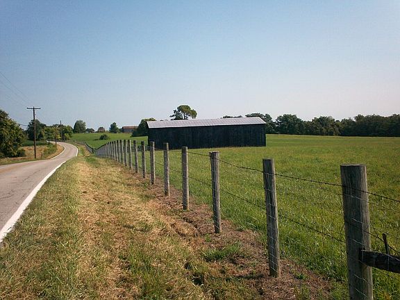 Tobacco barn and new fencing