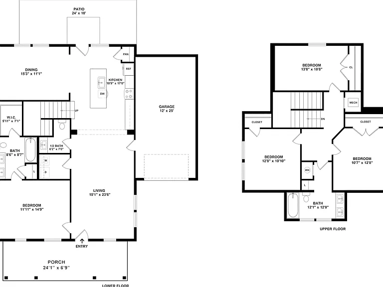 4 Bedroom | 2.5 Bathroom Cottage with Measurements 4 Bedroom | 2.5 Bathroom Cottage with Measurements