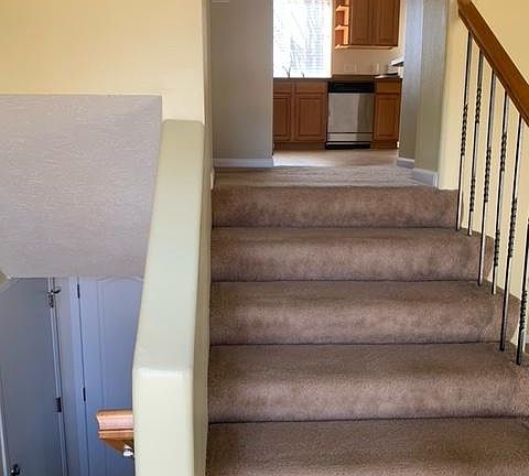 Steps to main living area & basement