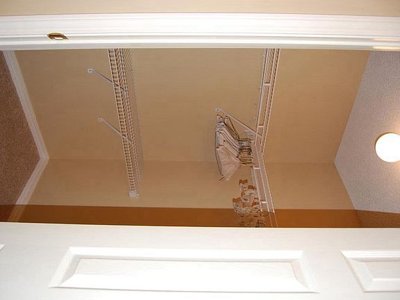 Walk in closet in master bath