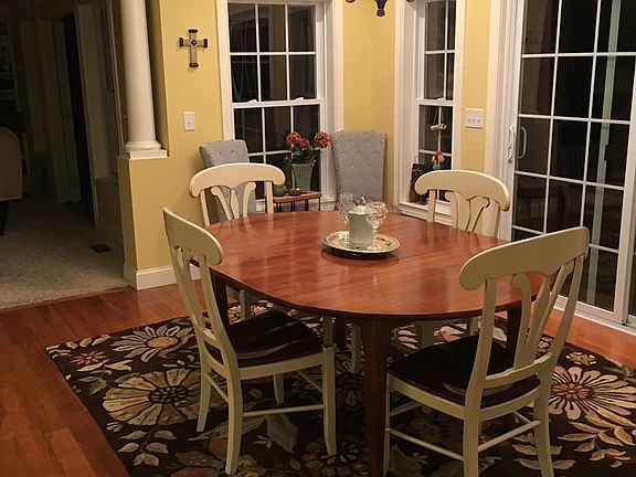 Open dining off the kitchen