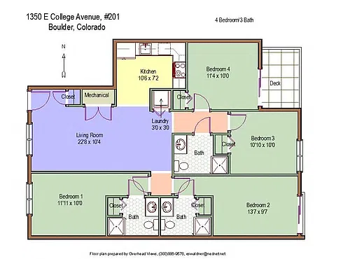 Floor plan 4 Bed 3 Bath