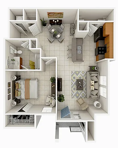 Floor plan 1B1B