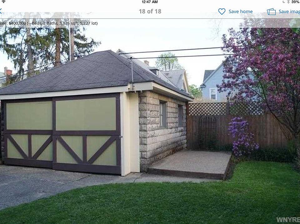 Enclosed backyard.