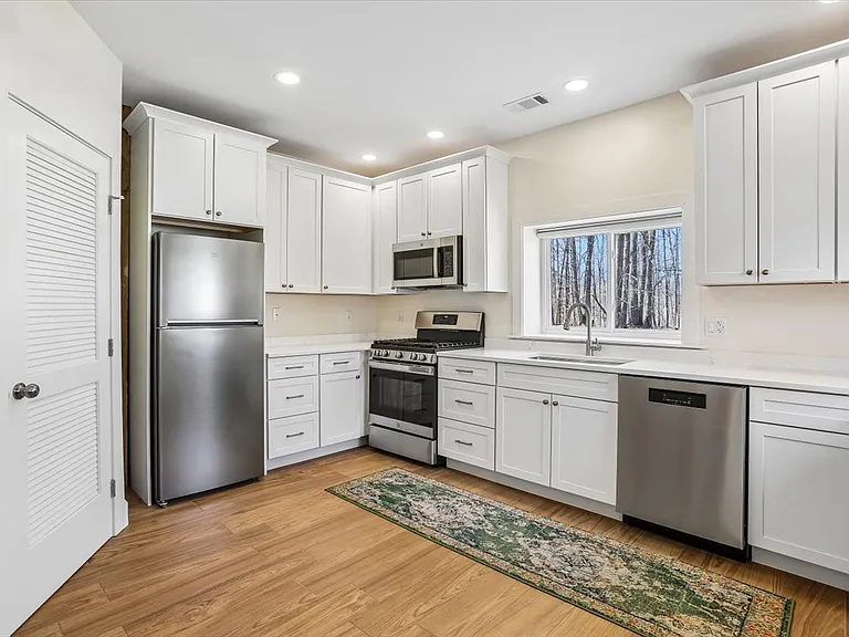Large Kitchen with Stainless Appliances