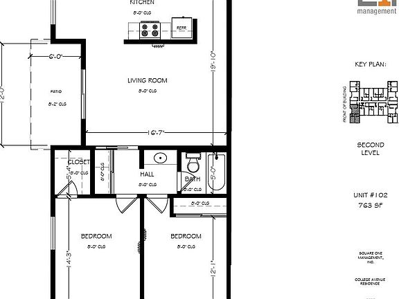 3rd image of 2535 College Ave #102