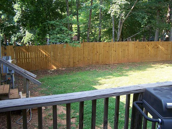 Privacy Fenced in backyard