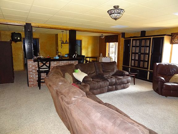 Basement with built ins