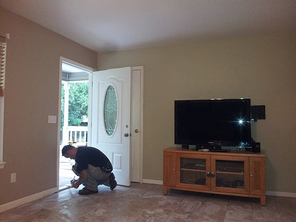 Front Door & Living Room