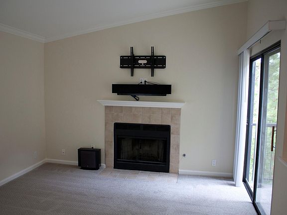 Living room with entertainment unit, ready for your wall-mounted TV