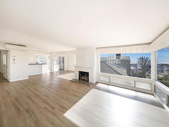 Living room with view of ocean