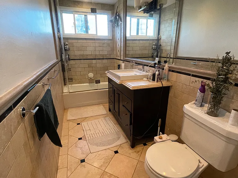 Bathroom off primary bedroom