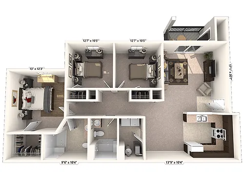 Floor plan 3 bedroom