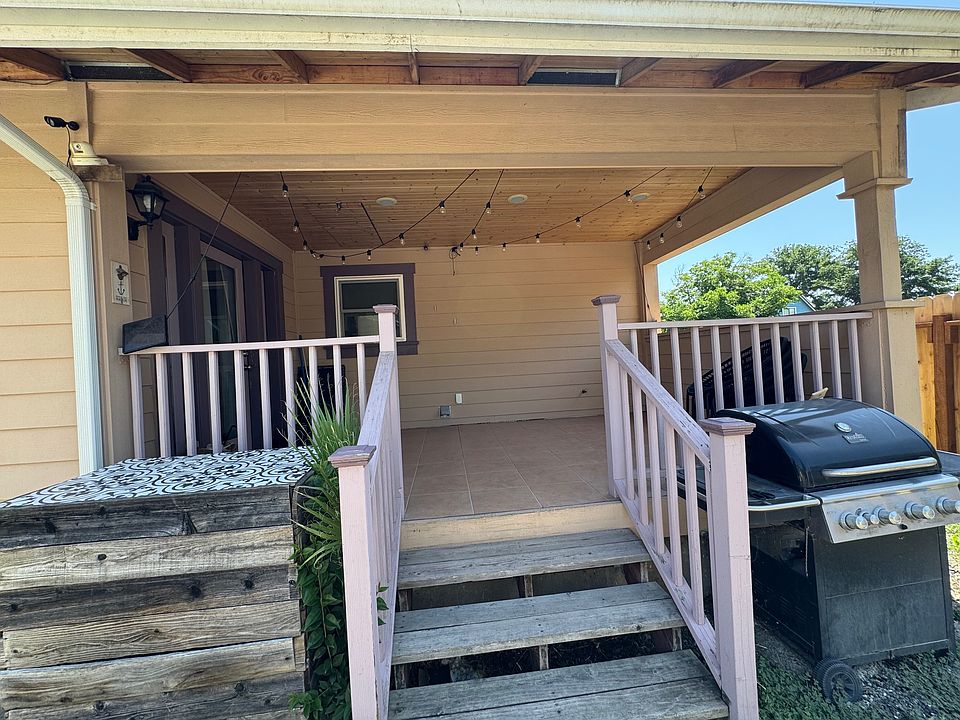 Porch facing inner yard area