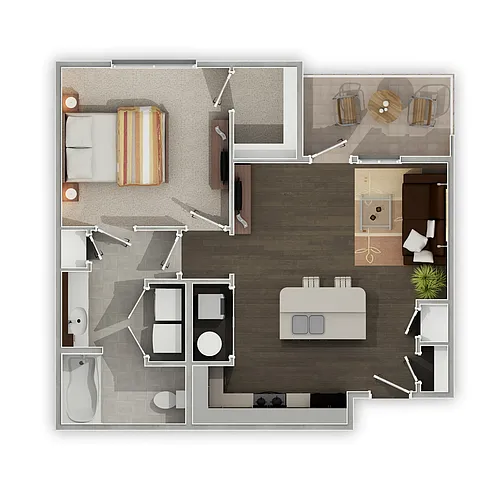 Floor plan The Bakken - Furnished
