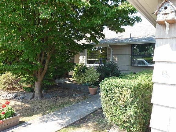 Close-up on the front of the home