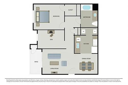 Floor plan Bella Cielo + Den