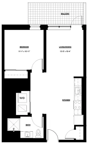 Floor plan 1BD-04