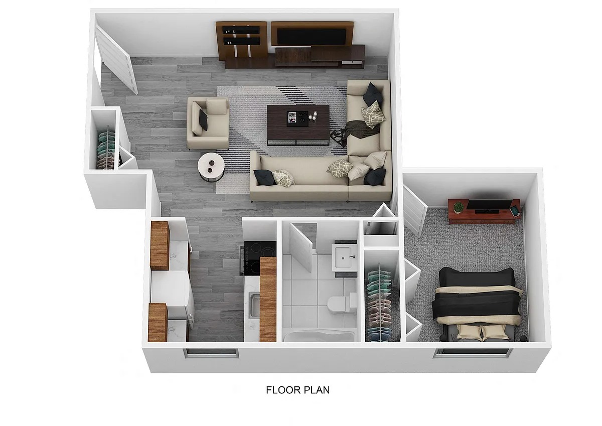 Floor plan 1 Bedroom