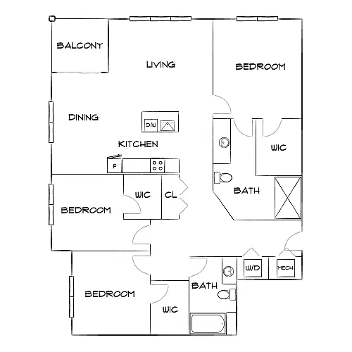 Floor plan Design 3A