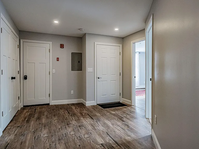 Extra-large closet and rear entrance