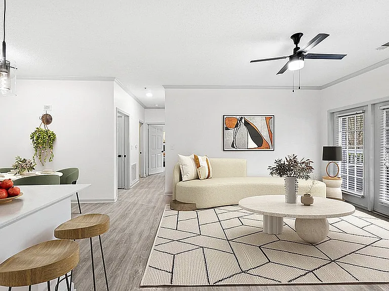 2x1 1087 sqft B1U - Living