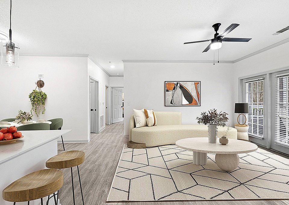2x1 1087 sqft B1U - Living