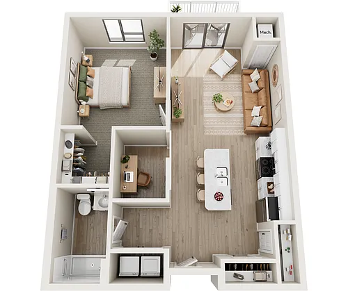 Floor plan Cascade (+ Den)